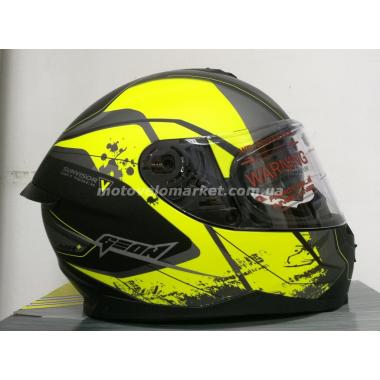 Мотошлем GEON 967-2 AIR Интеграл с очками Yellow/Black